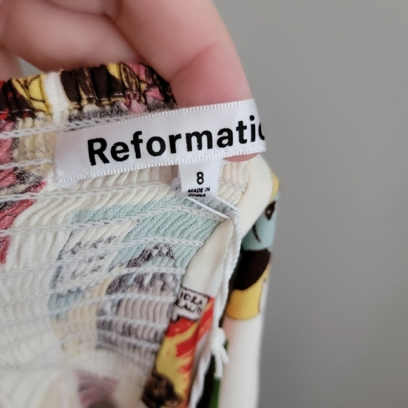 Reformation Presley Dress in Comic Book size 8 NWT - Picture 10 of 11